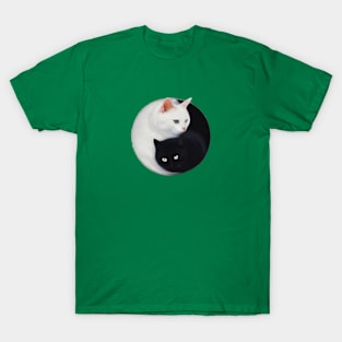 Balaced yin and yang cats T-Shirt